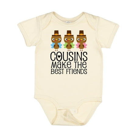 Inktastic Thanksgiving Cousins Make the Best Friends Gift Baby Boy or Baby Girl Bodysuit
Inktastic Thanksgiving Cousins Make the Best Friends Gift Baby Boy or Baby Girl Bodysuit