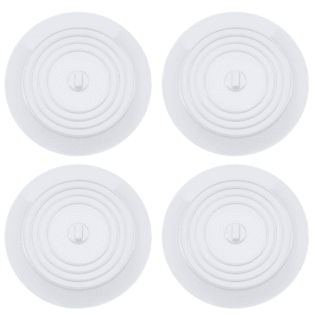 Bathtub Stopper Drain Stopper Plug Sinks Hair Stopper for Bathroom Laundry and Kitchen Universal Use White