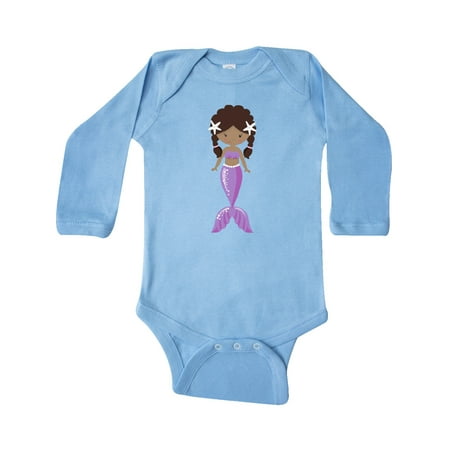 Inktastic African American Mermaid Brown Hair Purple Tail Gift Baby Girl Long Sleeve Bodysuit
Inktastic African American Mermaid Brown Hair Purple Tail Gift Baby Girl Long Sleeve Bodysuit