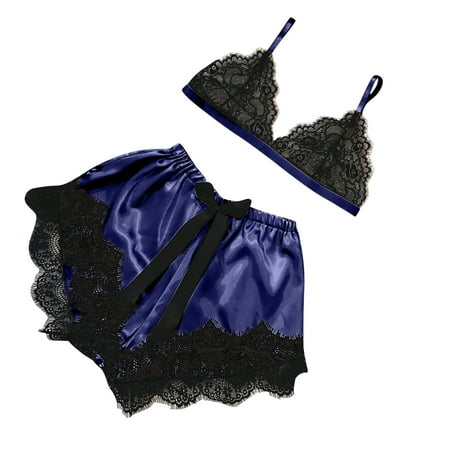 BELLZELY Shorts for Women Clearance Women V-Neck Eyelash Lace Sexy Stain Camisole Pajamas Bowknot Shorts Set
BELLZELY Shorts for Women Clearance Women V-Neck Eyelash Lace Sexy Stain Camisole Pajamas Bowknot Shorts Set