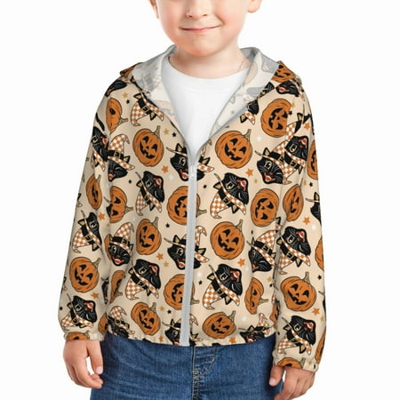 Sun Hoodie for Kids cat pumpkin halloween Long Sleeve Swim Fishing Shirts Sun Protection Zip Up Jacket Clothing Athletic Hoodie
Sun Hoodie for Kids cat pumpkin halloween Long Sleeve Swim Fishing Shirts Sun Protection Zip Up Jacket Clothing Athletic Hoodie