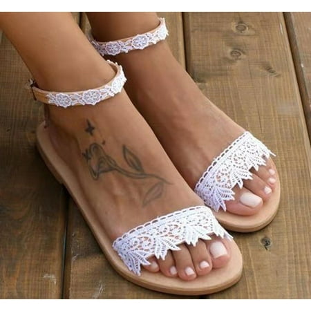 Lydiaunistar Women Flats Flowers Beaded Open Toe Breathable Comfortable Shoes Roman Sandals White 6.5()
Lydiaunistar Women Flats Flowers Beaded Open Toe Breathable Comfortable Shoes Roman Sandals White 6.5()