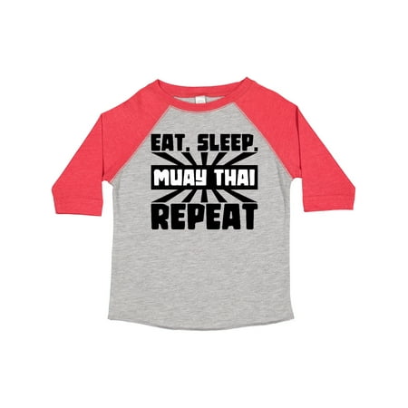 Inktastic Eat Sleep Muay Thai Repeat Gift Toddler Boy or Toddler Girl T-Shirt