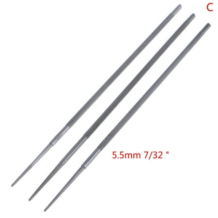 EAYSG 3pcs Round Chainsaw Saw Chain Files Sharpening Chainsaw Chains Hand Tools