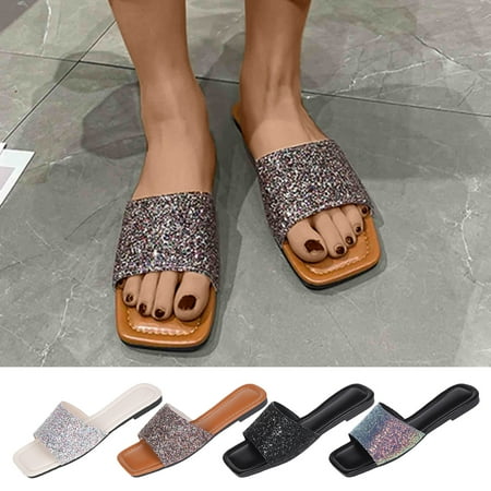 Cethrio Womens Summer Comfort Flats Sandals- on Clearance Wide Width Beach Slides Sandal with Rhinestone Comfy Soles Brown Dressy Sandals/ Slides Size 9
Cethrio Womens Summer Comfort Flats Sandals- on Clearance Wide Width Beach Slides Sandal with Rhinestone Comfy Soles Brown Dressy Sandals/ Slides Size 9