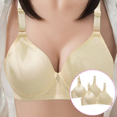 Yuelianxi 2PC Women Fashion Large Size Simple Lattice Adjustable Shoulder Strap Underwire Underwear Bra
Yuelianxi 2PC Women Fashion Large Size Simple Lattice Adjustable Shoulder Strap Underwire Underwear Bra