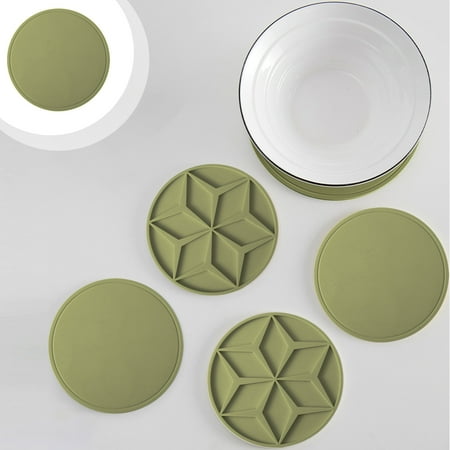 Food Grade Round Silica Gel Placemat Thick Against Scalding Pot Mat Multi-function Cup Mat Heat Insulation Bowl Mat Table Mat Tableware Drains Mat/ Home Essentials
Food Grade Round Silica Gel Placemat Thick Against Scalding Pot Mat Multi-function Cup Mat Heat Insulation Bowl Mat Table Mat Tableware Drains Mat/ Home Essentials