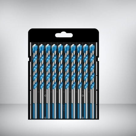 Drill Bit Set Triangle Masonry Drill for Metal Wood Block Brick Tile and Hole Opener - 8mm 10pcs
Drill Bit Set Triangle Masonry Drill for Metal Wood Block Brick Tile and Hole Opener - 8mm 10pcs