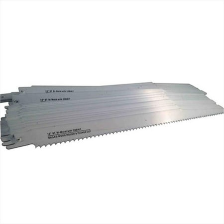 Disston 6483-5T Blu-Mol 12 In. 6 Tpi Wood Cutting Bi-Metal Reciprocating Saw Blade- 5 Pack
Disston 6483-5T Blu-Mol 12 In. 6 Tpi Wood Cutting Bi-Metal Reciprocating Saw Blade- 5 Pack