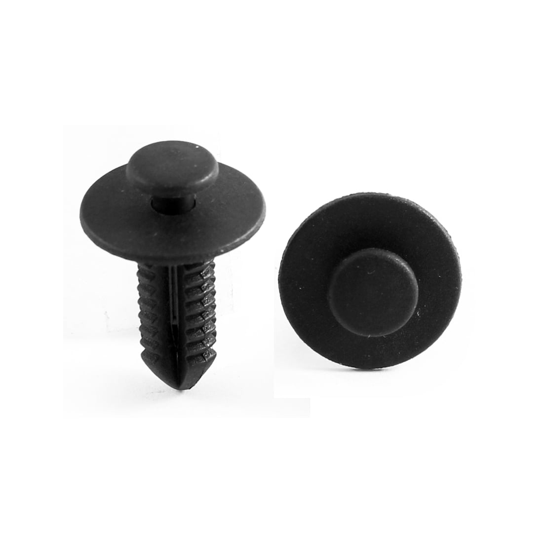 100 Pcs Black Plastic Splash Defender Push-Type Mat Clips for Mercedes Benz