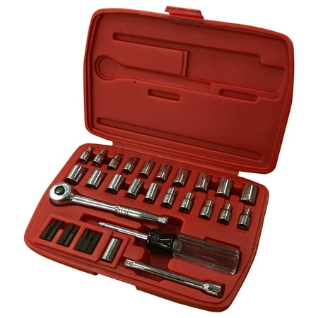 GTI 32 Piece Socket Set 1/4 Drive SAE & Metric