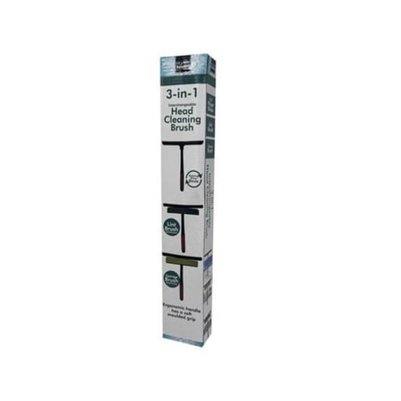 Kole Imports GE946-16 3-in-1 Interchangeable Head Cleaning Brush - Pack of 16