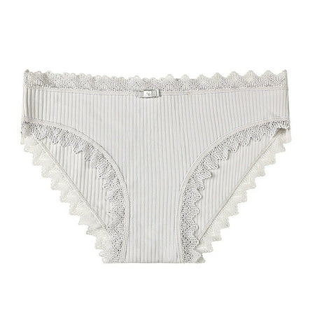 Best Gift! MIARHB Women s Solid Color Vertical Pattern Lace Trim Cotton Crotch Seamless Cute Panties
Best Gift! MIARHB Women s Solid Color Vertical Pattern Lace Trim Cotton Crotch Seamless Cute Panties