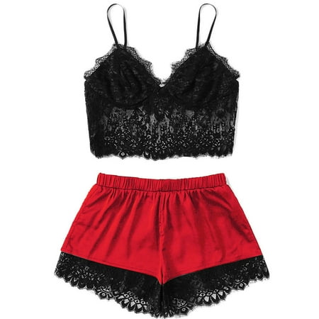 Rbaofujie Women s Shorts Women Sexy Tops Shorts Lace Bowknot Nightdress Camisole Pajamas Underwear Set Womens Shorts Athletic
Rbaofujie Women s Shorts Women Sexy Tops Shorts Lace Bowknot Nightdress Camisole Pajamas Underwear Set Womens Shorts Athletic