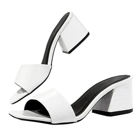 Pntutb Shoes Deals Womens Solid Open Toe Slippers Shoes Comfy Sandals Casual Comfortable Beach Sandals White 40
Pntutb Shoes Deals Womens Solid Open Toe Slippers Shoes Comfy Sandals Casual Comfortable Beach Sandals White 40