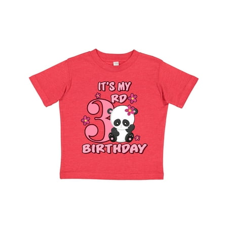 Inktastic It s My Third Birthday with Panda Bear Gift Toddler Toddler Girl T-Shirt 
Inktastic It s My Third Birthday with Panda Bear Gift Toddler Toddler Girl T-Shirt