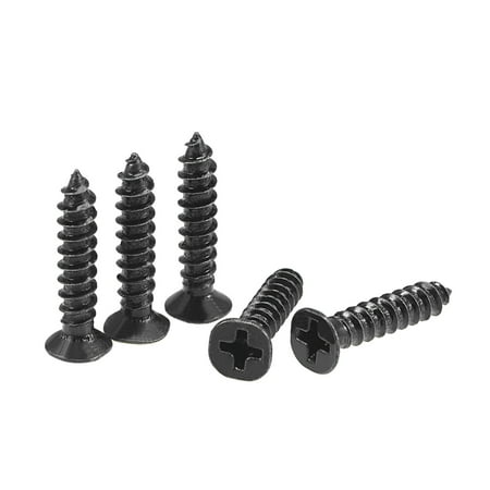 Uxcell M4 x 20mm Wood Screws Carbon Steel Black Oxide Black 100 Pack
Uxcell M4 x 20mm Wood Screws Carbon Steel Black Oxide Black 100 Pack
