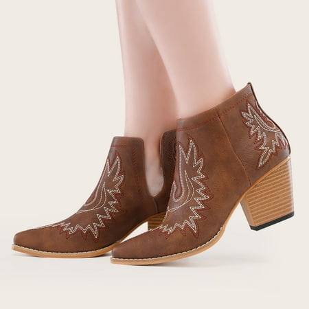 Aueoeo Booties For Women Womens Winter Boots Women S Boots High Heel Pointed Toe Boots Slip-On Shoes Embroidered Shoes Warm Boots Ankle Boots Winter Casual Women Shoes Comfortable Shoes For Women
Aueoeo Booties For Women Womens Winter Boots Women S Boots High Heel Pointed Toe Boots Slip-On Shoes Embroidered Shoes Warm Boots Ankle Boots Winter Casual Women Shoes Comfortable Shoes For Women