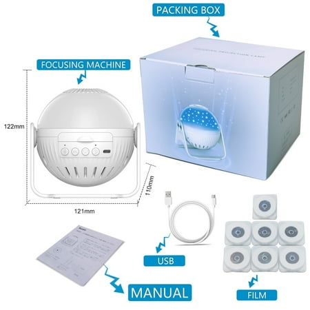 Timing Star Projection Lamp Auto Off Timer Adjust Brightness Projector for Home Bedroom Decoration The USB Plug Basic Model 6 Films
Timing Star Projection Lamp Auto Off Timer Adjust Brightness Projector for Home Bedroom Decoration The USB Plug Basic Model 6 Films