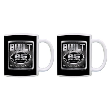 ThisWear 65th Birthday Mugs Built 65 Years Ago Still Running 65 Bday 11 ounce 2 Pack Coffee Mugs Black
ThisWear 65th Birthday Mugs Built 65 Years Ago Still Running 65 Bday 11 ounce 2 Pack Coffee Mugs Black