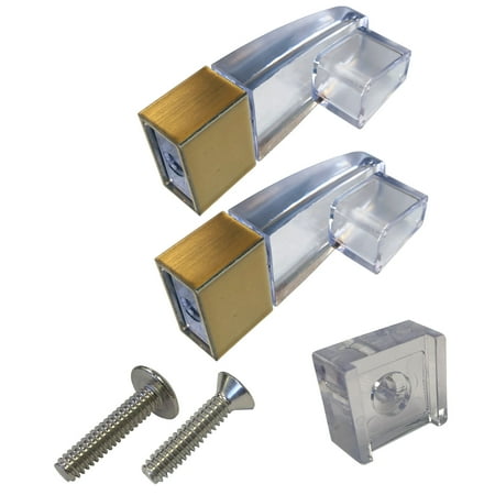 Gordon Glass Clear Acrylic Towel Bar Brackets with Brushed Gold Finish Sleeve and Clear Acrylic Finger Pull - Kit
Gordon Glass Clear Acrylic Towel Bar Brackets with Brushed Gold Finish Sleeve and Clear Acrylic Finger Pull - Kit