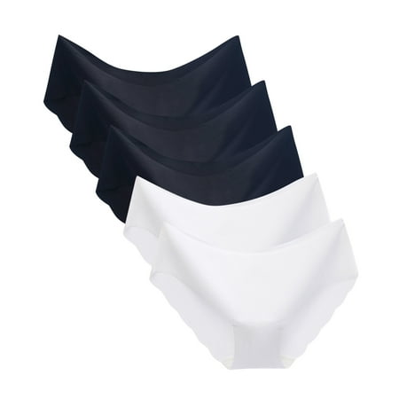 Bowake Women s Sexy Non-Trace Ice Silk Breathable Midwaist Solid Color Underwear 5PC please buy one or two sizes larger than normal
Bowake Women s Sexy Non-Trace Ice Silk Breathable Midwaist Solid Color Underwear 5PC please buy one or two sizes larger than normal