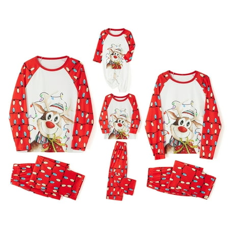 PDYLZWZY Christmas Family Matching Pajamas Set Long Sleeve Deer Tops String Light Pants Pjs Set Sleepwear
PDYLZWZY Christmas Family Matching Pajamas Set Long Sleeve Deer Tops String Light Pants Pjs Set Sleepwear