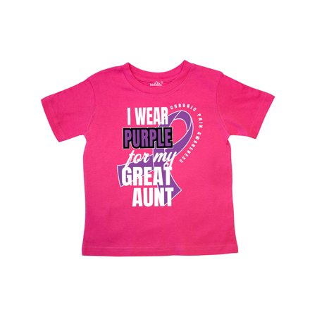 Inktastic Chronic Pain I Wear Purple For My Great Aunt Gift Toddler Boy or Toddler Girl T-Shirt
Inktastic Chronic Pain I Wear Purple For My Great Aunt Gift Toddler Boy or Toddler Girl T-Shirt