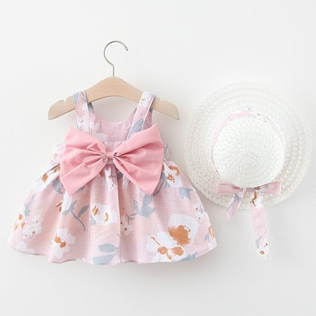 Gotyou Girl s 2 Piece Sundress Print Dress Toddler Party Sleeveless Bowknot Dress With Hat Outfits Princess Dress
Gotyou Girl s 2 Piece Sundress Print Dress Toddler Party Sleeveless Bowknot Dress With Hat Outfits Princess Dress