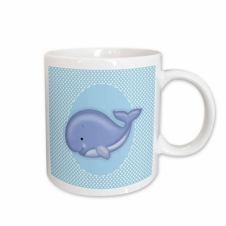 3dRose Cute Baby Blue Whale on White and Blue Polkadot Background Ceramic Mug 11-ounce
3dRose Cute Baby Blue Whale on White and Blue Polkadot Background Ceramic Mug 11-ounce