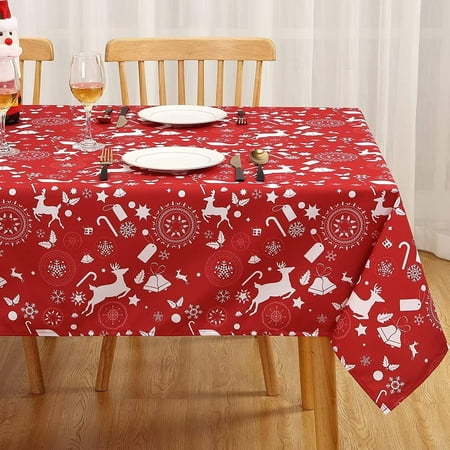 ZACOO Rectangle Tablecloth 60 x84 Christmas Snowflake Reindeer Pattern Waterproof Spillproof Tablecloth Stain Resistant Table Cover for Festival Decor Red
ZACOO Rectangle Tablecloth 60 x84 Christmas Snowflake Reindeer Pattern Waterproof Spillproof Tablecloth Stain Resistant Table Cover for Festival Decor Red