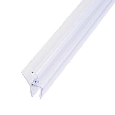 SUNFEX 2Pcs 50Cm Replacement Seal Shower Shower Door Seal Water Deflector 4-6Mm