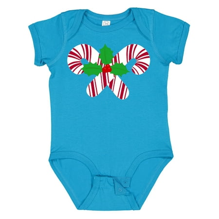 Inktastic Candy Canes and Holly Christmas Gift Baby Boy or Baby Girl Bodysuit