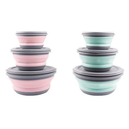 MEGAWHEELS Bowl Sets Silicone Folding Lunch Box Portable Silicone Salad Bowl with Lid 3PCs
MEGAWHEELS Bowl Sets Silicone Folding Lunch Box Portable Silicone Salad Bowl with Lid 3PCs