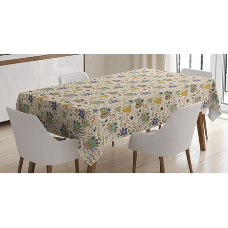 Botanical Tablecloth Abstract and Artistic Floral Pattern on Pastel Background Romantic Summer Garden Rectangular Table Cover for Dining Room Kitchen 60 X 90 Inches Multicolor by Ambesonne
Botanical Tablecloth Abstract and Artistic Floral Pattern on Pastel Background Romantic Summer Garden Rectangular Table Cover for Dining Room Kitchen 60 X 90 Inches Multicolor by Ambesonne