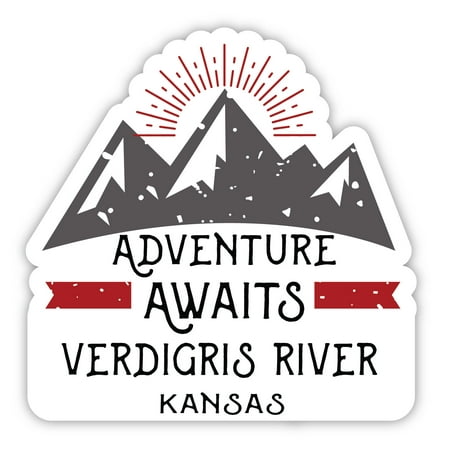Verdigris River Kansas Souvenir 4-Inch Magnet Adventure Awaits Design