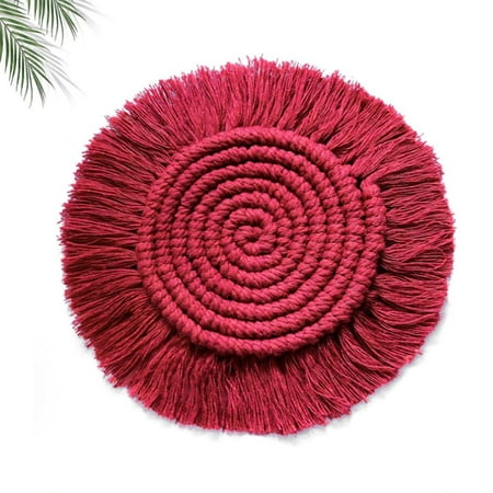 1Pcs Bohemia Style Cotton Braid Coaster Handmade Macrame Cup Cushion Non-slip Cup Mat Placemats
1Pcs Bohemia Style Cotton Braid Coaster Handmade Macrame Cup Cushion Non-slip Cup Mat Placemats
