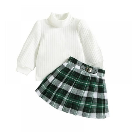 Bullpiano 9M-4T Little Baby Girl Clothes Long Sleeve Sweater Plaid Skirt 2Pcs Baby Girl Photoshoot Outfits
Bullpiano 9M-4T Little Baby Girl Clothes Long Sleeve Sweater Plaid Skirt 2Pcs Baby Girl Photoshoot Outfits