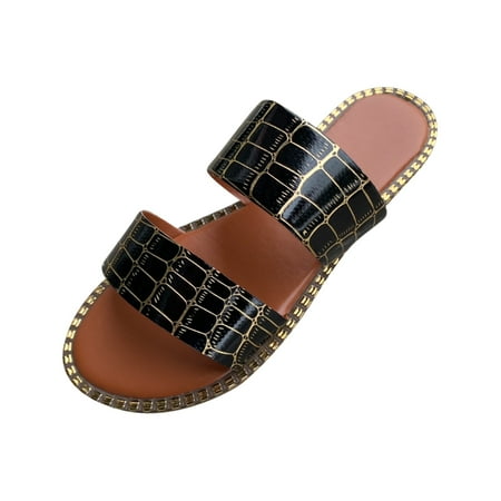 Kukoosong Sandals Women New Summer Flats Casual Versatile Beach Sandals Women Open Toe Slippers Flat Sandals for Women Black 41
Kukoosong Sandals Women New Summer Flats Casual Versatile Beach Sandals Women Open Toe Slippers Flat Sandals for Women Black 41
