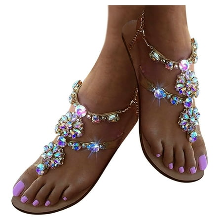 LEEy-World Shoes for Women Sandals Women Dressy Summer Flat Gladiator Sandals Bohemian Beaded Rhinestone Casual Summer Cute Comfortable Thong Flip Flops
LEEy-World Shoes for Women Sandals Women Dressy Summer Flat Gladiator Sandals Bohemian Beaded Rhinestone Casual Summer Cute Comfortable Thong Flip Flops
