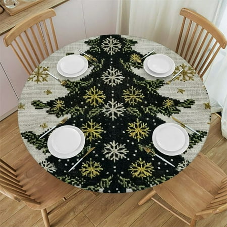 Patifu Christmas Tree Gold Stars Lace Round Table Cover Stain Resistant Washable Indoor Outdoor Tablecloth Kitchen Dining Wedding Parties 100% Polyester Fiber 46-50
Patifu Christmas Tree Gold Stars Lace Round Table Cover Stain Resistant Washable Indoor Outdoor Tablecloth Kitchen Dining Wedding Parties 100% Polyester Fiber 46-50