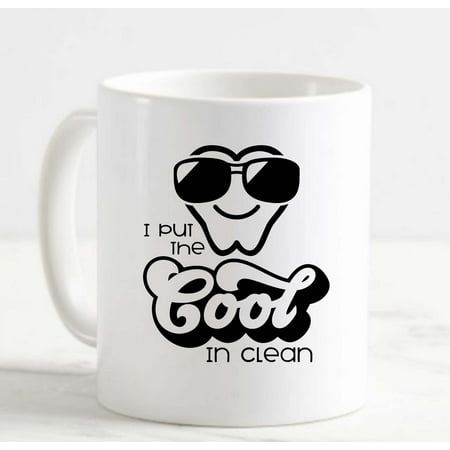 Coffee Mug I Put The Cool In Clean Tooth Sunglasses Dentist Dental Hygienist White Cup Funny Gifts for work office him her
Coffee Mug I Put The Cool In Clean Tooth Sunglasses Dentist Dental Hygienist White Cup Funny Gifts for work office him her