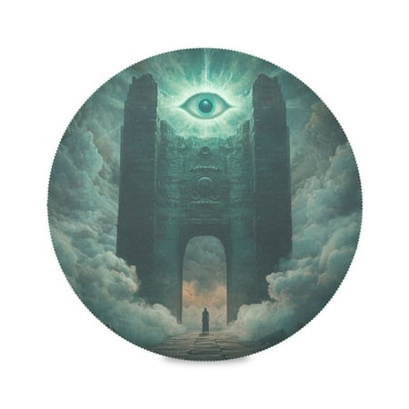 WOBOGO The Eye Of Heaven Round Placemats Set of 6 Heat Resistant Washable Kitchen Table Decorations 15.4in
WOBOGO The Eye Of Heaven Round Placemats Set of 6 Heat Resistant Washable Kitchen Table Decorations 15.4in
