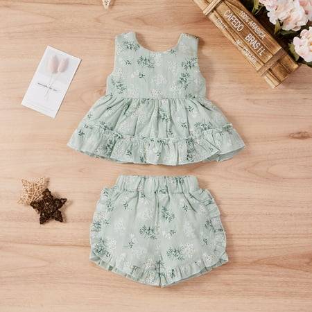 RPVATI Infant Baby Toddler Child Children Kids Clothes Ruffle Sleeveless Floral Tank Top + Shorts Set 2 Pieces Summer Clothes
RPVATI Infant Baby Toddler Child Children Kids Clothes Ruffle Sleeveless Floral Tank Top + Shorts Set 2 Pieces Summer Clothes