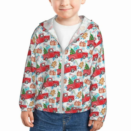 Sun Hoodie for Kids Watercolor Red Truck Fir Tree Long Sleeve Swim Fishing Shirts Sun Protection Zip Up Jacket Clothing Athletic Hoodie
Sun Hoodie for Kids Watercolor Red Truck Fir Tree Long Sleeve Swim Fishing Shirts Sun Protection Zip Up Jacket Clothing Athletic Hoodie
