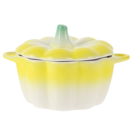 1pc Creative Pumpkin Shaped Dessert Bowl Ceramic Home Bowl with Lid (Yellow)
1pc Creative Pumpkin Shaped Dessert Bowl Ceramic Home Bowl with Lid (Yellow)