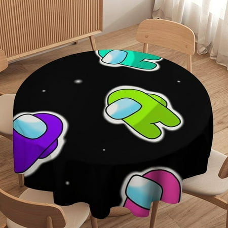 Among Us Round Tablecloth,Waterproof Stain and Wrinkle Resistant Washable Fabric Table Cloth for Restaurant Picnic Indoor and Outdoor Dining
Among Us Round Tablecloth,Waterproof Stain and Wrinkle Resistant Washable Fabric Table Cloth for Restaurant Picnic Indoor and Outdoor Dining