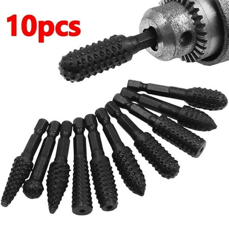 BCLONG 10pcs Rotary Burr Set Drill Grinder For Woodworking Carving Tool 1/4 Hex Shank
BCLONG 10pcs Rotary Burr Set Drill Grinder For Woodworking Carving Tool 1/4 Hex Shank