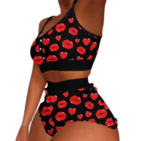 Women Sleepwear Set Heart Printing Pajamas Sleeveless Cami Short Lingerie Slim Sleepwear Set Cover Ups Swimwear
Women Sleepwear Set Heart Printing Pajamas Sleeveless Cami Short Lingerie Slim Sleepwear Set Cover Ups Swimwear
