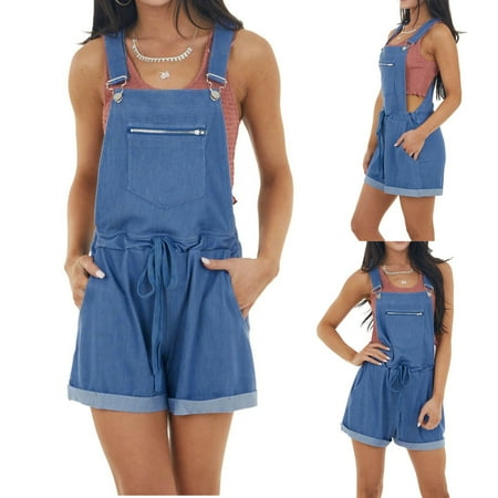 Rompers for women Fashion Women color Leisure Sleeveless Sleeveless Cowboy Jumpsuits Fragarn
Rompers for women Fashion Women color Leisure Sleeveless Sleeveless Cowboy Jumpsuits Fragarn